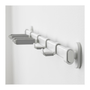 Вешалка с 4 крючками, белый ВАЙЕРТ Вешалка с 4 крючками, белый ВАЙЕРТ