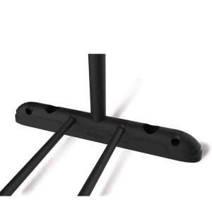 Вешалка-штанга, 860x440x1615,черный/черный муар/хром лак Вешалка-штанга, 860x440x1615,черный/черный муар/хром лак