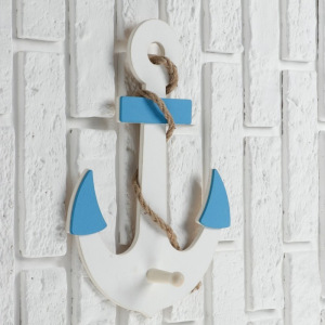 Вешалка «Якорь» белый 36х20х6см Вешалка «Якорь» белый 36х20х6см