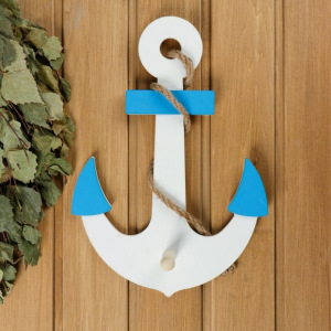 Вешалка «Якорь» белый 36х20х6см Вешалка «Якорь» белый 36х20х6см