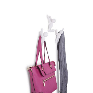 Вешалки-крючки Buddy, 3 шт, белые Вешалки-крючки Buddy, 3 шт, белые