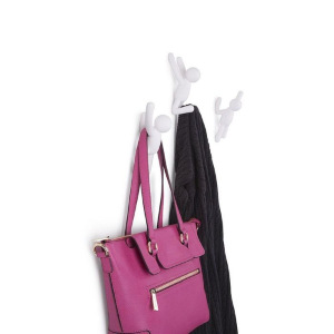 Вешалки-крючки Buddy, 3 шт, белые Вешалки-крючки Buddy, 3 шт, белые