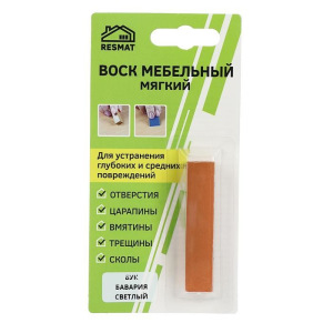 Воск мебельный ВМ-2 бук бавария светлый, блистер, 8 г Воск мебельный ВМ-2 бук бавария светлый, блистер, 8 г