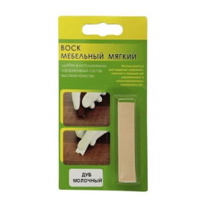 Воск мебельный ВМ-2 бук дуб молочный, блистер, 8 г Воск мебельный ВМ-2 бук дуб молочный, блистер, 8 г