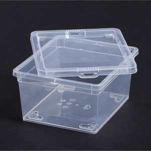 Ящик для хранения с крышкой 2 л, 19×16×9 см, цвет прозрачный Ящик для хранения с крышкой 2 л, 19×16×9 см, цвет прозрачный