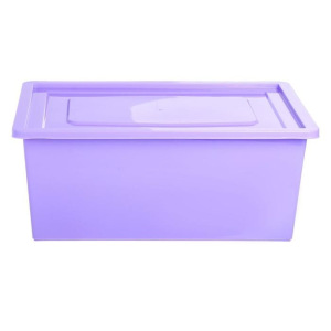 Ящик для игрушек, с крышкой, объём 30 л, цвет фиолетовый Ящик для игрушек, с крышкой, объём 30 л, цвет фиолетовый