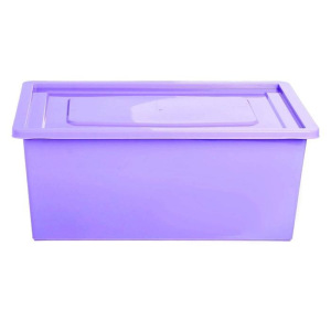 Ящик для игрушек, с крышкой, объём 30 л, цвет фиолетовый Ящик для игрушек, с крышкой, объём 30 л, цвет фиолетовый