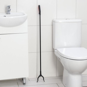 Захват для мусора, 9×96 см, пластиковые держатели, цвет чёрный Захват для мусора, 9×96 см, пластиковые держатели, цвет чёрный