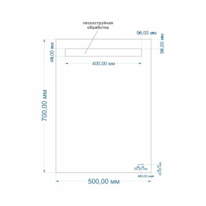 Зеркало Cersanit LED 010 BASE, 50x70 см, с подсветкой Зеркало Cersanit LED 010 BASE, 50x70 см, с подсветкой