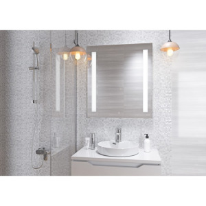 Зеркало Cersanit LED 020 BASE, 70x80 см, с подсветкой Зеркало Cersanit LED 020 BASE, 70x80 см, с подсветкой