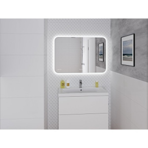 Зеркало Cersanit LED 070 DESIGN PRO 80x60, сенсор, антизапотевание, часы Зеркало Cersanit LED 070 DESIGN PRO 80x60, сенсор, антизапотевание, часы