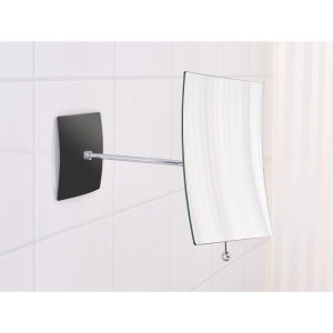 Зеркало косметическое Cinderella, 5х, шарнир, цвет чёрный Зеркало косметическое Cinderella, 5х, шарнир, цвет чёрный