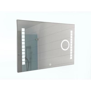 Зеркало Sansa Quadro 100 alum (линза) с подсветкой Зеркало Sansa Quadro 100 alum (линза) с подсветкой