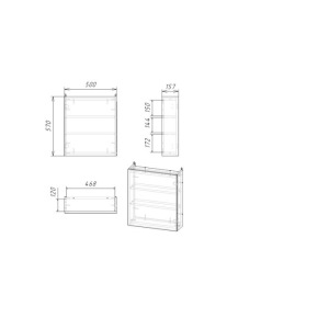 Зеркало-шкаф Венге 5000 Венге Зеркало-шкаф Венге 5000 Венге