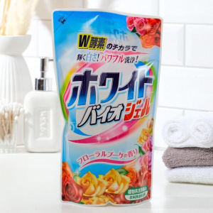 Жидкое средство для стирки белья Nihon Detergent с отбеливающим и смягчающим эффектами, мягкая упаковка, 810 мл Жидкое средство для стирки белья Nihon Detergent с отбеливающим и смягчающим эффектами, мягкая упаковка, 810 мл