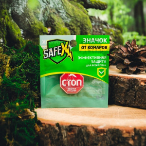 Значок на одежду антимоскитный SAFEX, №3, 1 шт. Значок на одежду антимоскитный SAFEX, №3, 1 шт.