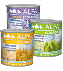 Alpa Ecolaque / Альпа Эколак Эмаль универсальная глянцевая Alpa Ecolaque / Альпа Эколак Эмаль универсальная глянцевая
