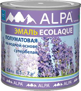 Alpa Ecolaque / Альпа Эколак Эмаль универсальная полуматовая Alpa Ecolaque / Альпа Эколак Эмаль универсальная полуматовая