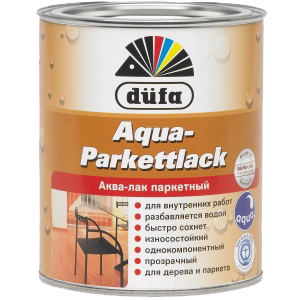 Dufa Aqua-Parkettlack / Дюфа Аква-Паркетлак Лак паркетный на водной основе шелковисто-матовый Dufa Aqua-Parkettlack / Дюфа Аква-Паркетлак Лак паркетный на водной основе шелковисто-матовый