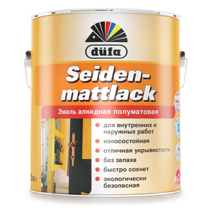 Dufa Seidenmattlack / Дюфа Сейденматлак Эмаль универсальная полуматовая Dufa Seidenmattlack / Дюфа Сейденматлак Эмаль универсальная полуматовая