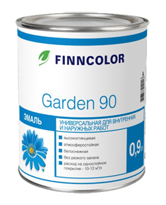 Finncolor Garden 90 / Финнколор Гарден 90 Эмаль универсальная алкидная высокоглянцевая Finncolor Garden 90 / Финнколор Гарден 90 Эмаль универсальная алкидная высокоглянцевая