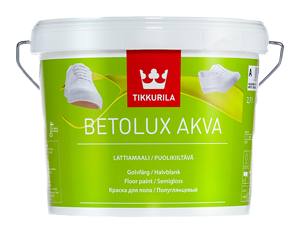 Tikkurila Betolux Akva / Тиккурила Бетолюкс Аква Краска для пола полиуретано-акрилатная полуглянцевая Tikkurila Betolux Akva / Тиккурила Бетолюкс Аква Краска для пола полиуретано-акрилатная полуглянцевая