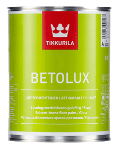 Tikkurila Betolux / Тиккурила Бетолюкс Краска для пола уретано-алкидная глянцевая Tikkurila Betolux / Тиккурила Бетолюкс Краска для пола уретано-алкидная глянцевая