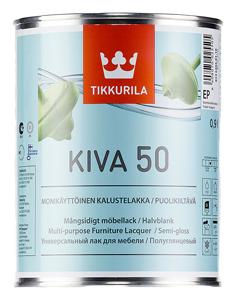 Tikkurila Kiva 50 / Тиккурила Кива 50 Лак мебельный акрилатный полуглянцевый Tikkurila Kiva 50 / Тиккурила Кива 50 Лак мебельный акрилатный полуглянцевый