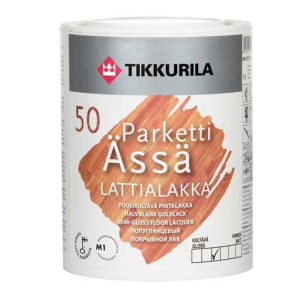 Tikkurila Parketti-Assa 50 / Тиккурила Панели-Ясся 50 Лак паркетный полиуретано-акрилатный полуглянцевый Tikkurila Parketti-Assa 50 / Тиккурила Панели-Ясся 50 Лак паркетный полиуретано-акрилатный полуглянцевый