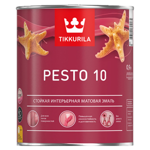 Tikkurila Pesto 10 / Тиккурила Песто 10 Эмаль универсальная матовая Tikkurila Pesto 10 / Тиккурила Песто 10 Эмаль универсальная матовая
