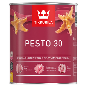 Tikkurila Pesto 30 / Тиккурила Песто 30 Эмаль универсальная полуматовая Tikkurila Pesto 30 / Тиккурила Песто 30 Эмаль универсальная полуматовая