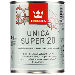 Tikkurila Unica Super 20 / Тиккурила Уника Супер 20 Лак для дерева уретано-алкидный полуматовый Tikkurila Unica Super 20 / Тиккурила Уника Супер 20 Лак для дерева уретано-алкидный полуматовый
