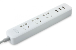 Удлинитель Xiaomi Mi Power Strip 3 + 3 USB розетки (белый) Удлинитель Xiaomi Mi Power Strip 3 + 3 USB розетки (белый)