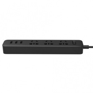 Удлинитель Xiaomi Mi Power Strip 3 розетки + 3 USB (чёрный) Удлинитель Xiaomi Mi Power Strip 3 розетки + 3 USB (чёрный)
