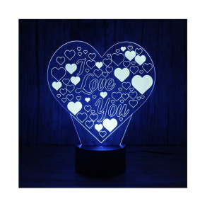 3д светильник I Love You 3д светильник I Love You