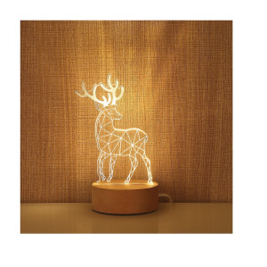 3д светильник Олень 3д светильник Олень
