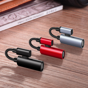 Адаптер аудио-переходник Hoco LS18 для Apple, черный Адаптер аудио-переходник Hoco LS18 для Apple, черный