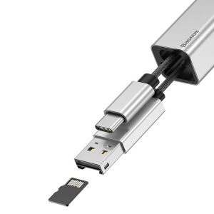 Адаптер-переходник Baseus Pendant ACDKQ-HG0S, USB Type-C - USB, картридер microSD Адаптер-переходник Baseus Pendant ACDKQ-HG0S, USB Type-C - USB, картридер microSD