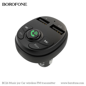 Автомобильное зарядное устройство BOROFONE BC26 Music joy 2*USB, 2.1A, черный, FM-передатчик,FM/SD Автомобильное зарядное устройство BOROFONE BC26 Music joy 2*USB, 2.1A, черный, FM-передатчик,FM/SD