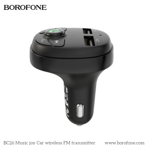 Автомобильное зарядное устройство BOROFONE BC26 Music joy 2*USB, 2.1A, черный, FM-передатчик,FM/SD Автомобильное зарядное устройство BOROFONE BC26 Music joy 2*USB, 2.1A, черный, FM-передатчик,FM/SD