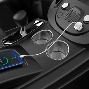 Автомобильное зарядное устройство BOROFONE BZ12A Lasting, 3A, белый, кабель MicroUSB Автомобильное зарядное устройство BOROFONE BZ12A Lasting, 3A, белый, кабель MicroUSB