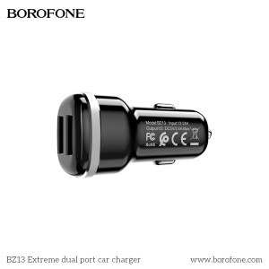Автомобильное зарядное устройство BOROFONE BZ13 Extreme 2*USB, 2.4A, черный Автомобильное зарядное устройство BOROFONE BZ13 Extreme 2*USB, 2.4A, черный