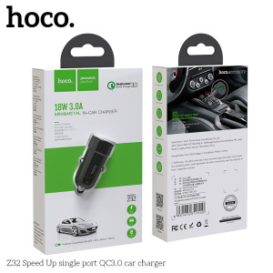 Автомобильное зарядное устройство HOCO Z32 Speed Up, 2A, черный Автомобильное зарядное устройство HOCO Z32 Speed Up, 2A, черный