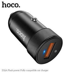 Автомобильное зарядное устройство HOCO Z32A Flash, 4A, черный Автомобильное зарядное устройство HOCO Z32A Flash, 4A, черный