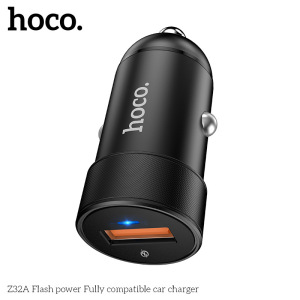 Автомобильное зарядное устройство HOCO Z32A Flash, 4A, черный Автомобильное зарядное устройство HOCO Z32A Flash, 4A, черный