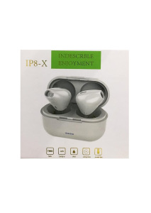 Беспроводные наушники Bluetooth IP8-X с кейсом и чехлом Беспроводные наушники Bluetooth IP8-X с кейсом и чехлом