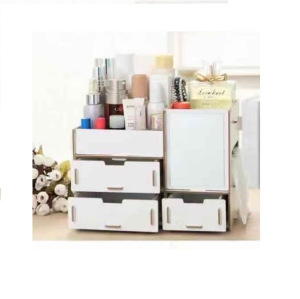 Деревянный органайзер для косметики и аксессуаров с ящиками Деревянный органайзер для косметики и аксессуаров с ящиками