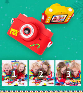 Детская цифровая камера со встроенной колонкой в чехле Cattoon Сamera Christmas Limited Edition Детская цифровая камера со встроенной колонкой в чехле Cattoon Сamera Christmas Limited Edition