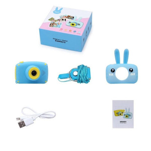 Детский цифровой фотоаппарат Zoo Kids Зайчик голубой Детский цифровой фотоаппарат Zoo Kids Зайчик голубой