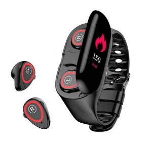 Фитнес браслет с наушниками M1 Smart bracelet with TWS Earbuds BT 5.0 Фитнес браслет с наушниками M1 Smart bracelet with TWS Earbuds BT 5.0